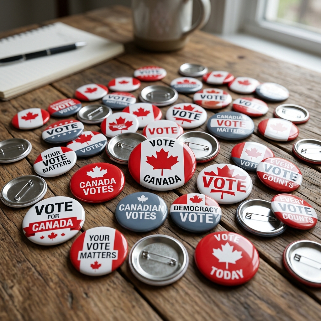 Promotional Campaign Buttons in Kitchener